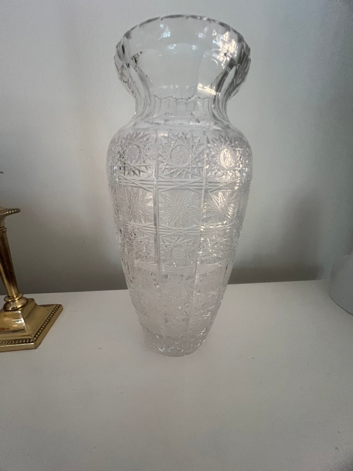Grote Boheemse kristallen 32 cm VK Crystal 24% loodkristal, Ophalen, Zo goed als nieuw