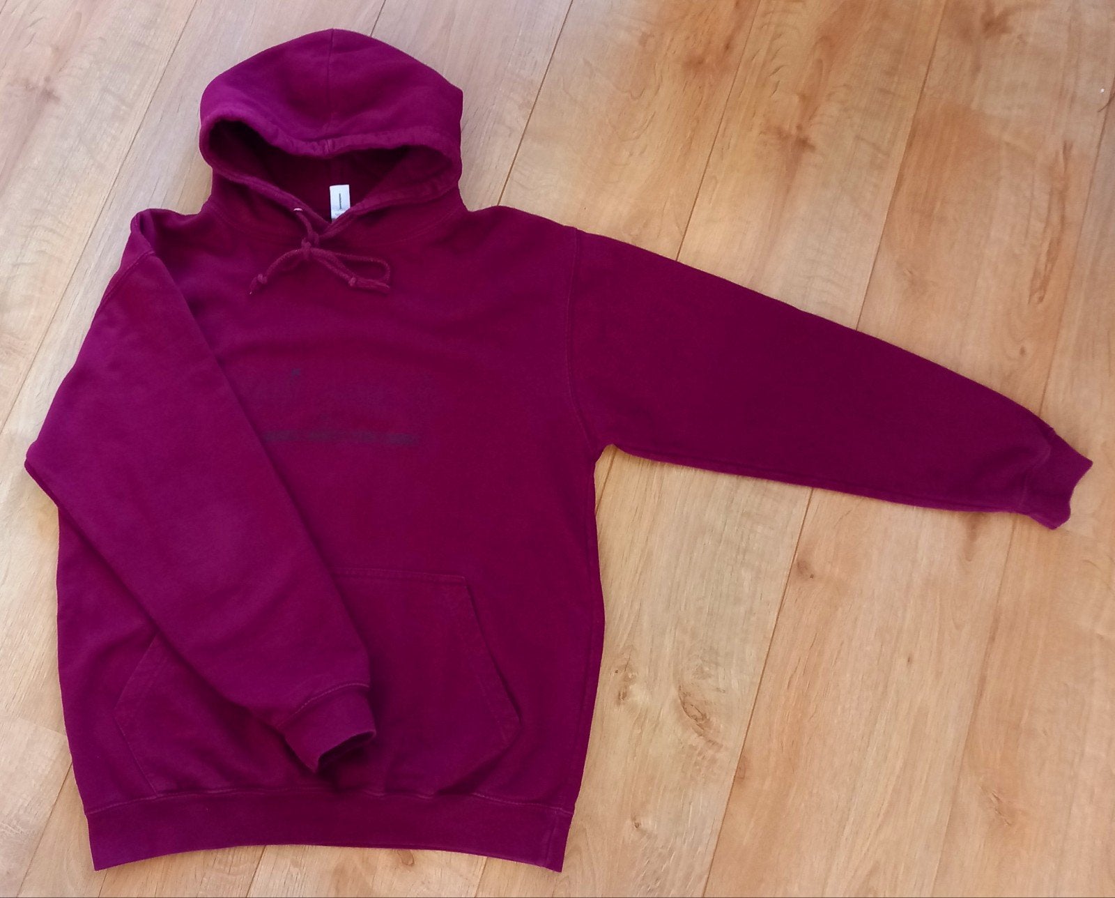 JustHoods bordeaux rode hoodie/sweater/trui heren maat M, Maat 48/50 (M), Ophalen of Verzenden, JustHoods, Gedragen