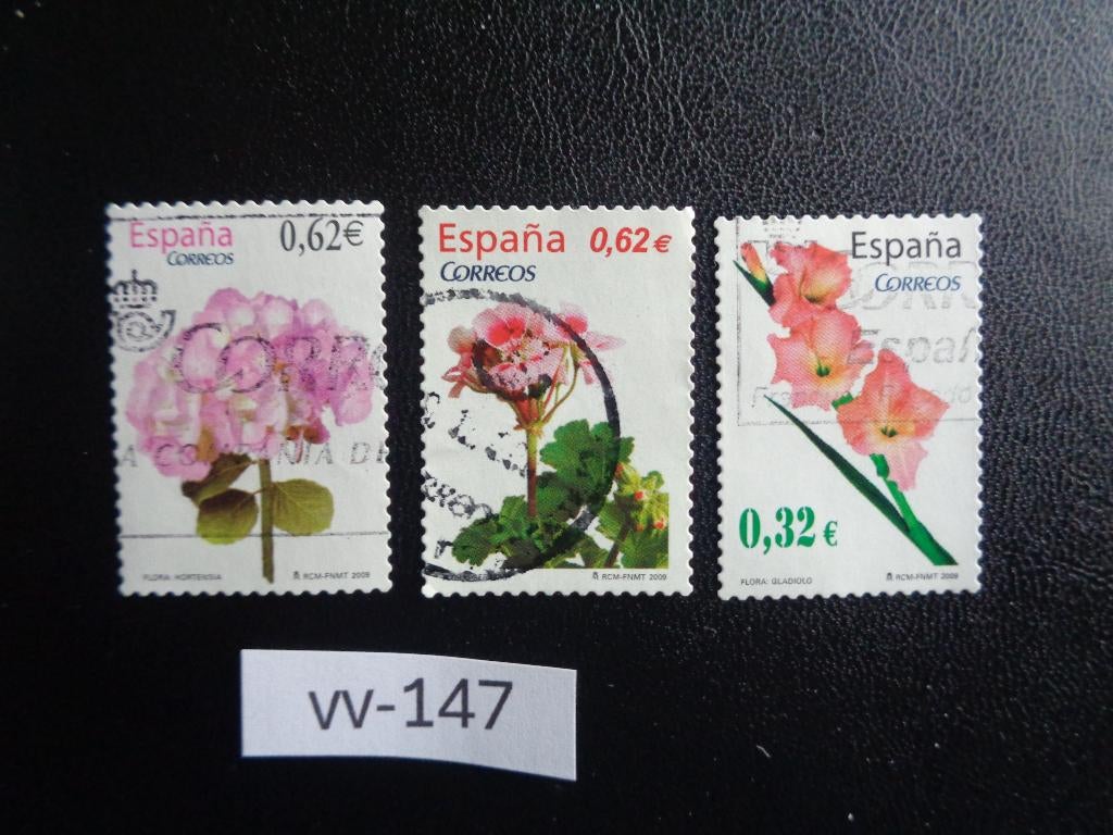 spanje - bloemen 2009 (vv-147), Ophalen of Verzenden, Gestempeld
