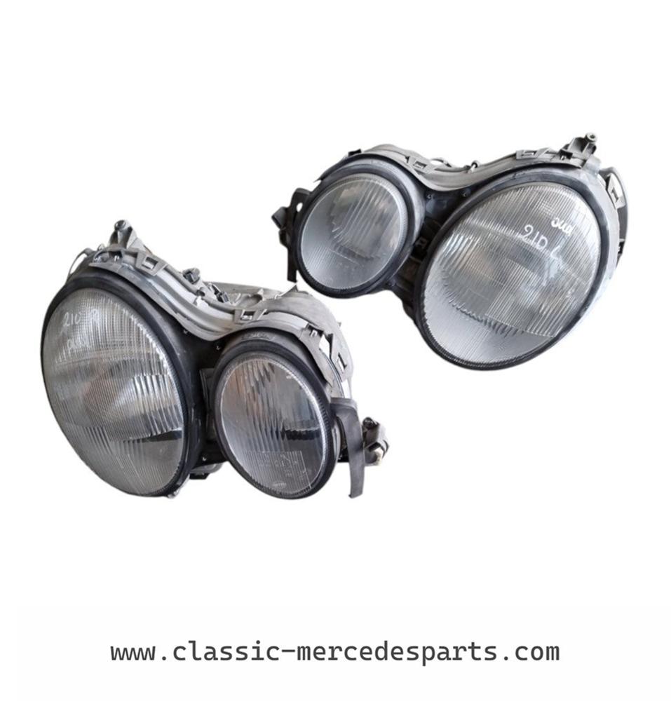 Set koplampen Mercedes w210 normale uitvoering 1995-1998, Gebruikt, -, Ophalen of Verzenden, -