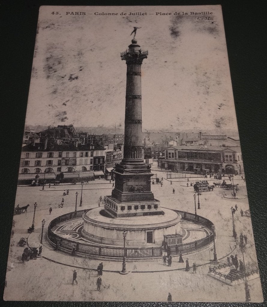 Parijs - Colonne de Julliet - Place de la Bastille - KPa02, Verzenden, Voor 1920, Gelopen, Frankrijk