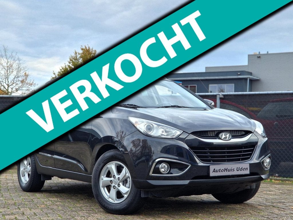 Hyundai Ix35 2.0i Automaat Business Edition, Auto's, Hyundai, Zwart, 4 cilinders, Leder en Stof, 1600 kg