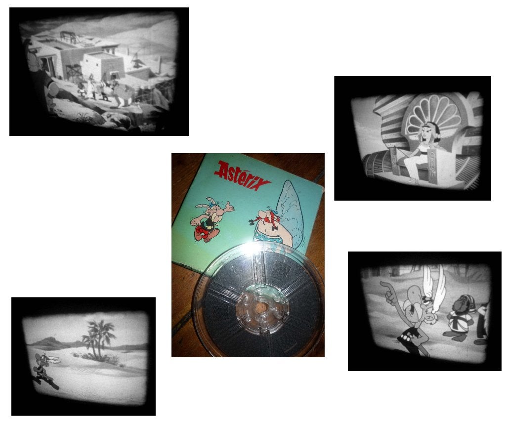 8mm film Asterix belegerd - Ceasar - 60mtr - silent - zw/w, Ophalen of Verzenden, 8mm film
