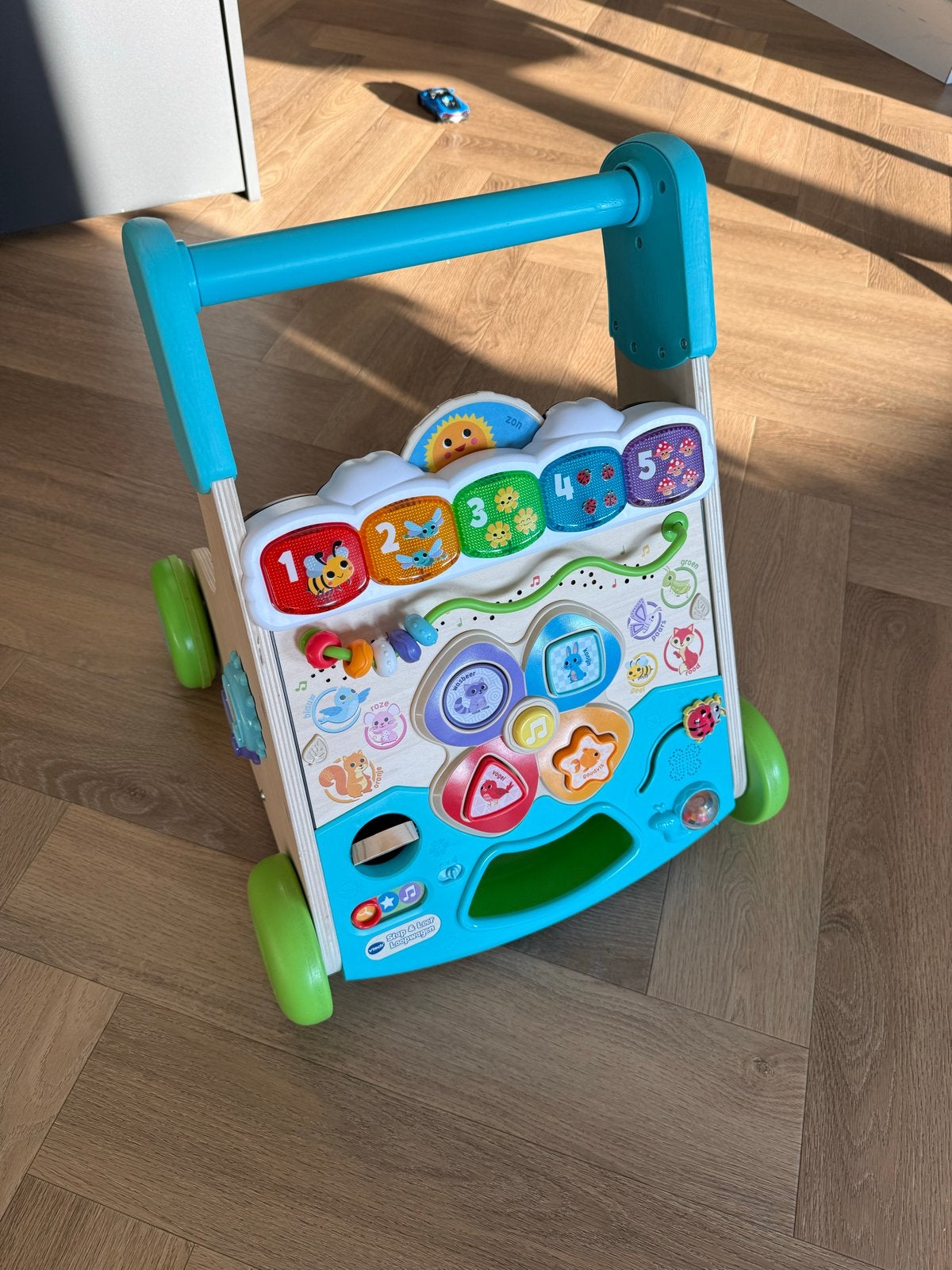 VTech Baby Walker Houten Loopwagen met Activiteitenpaneel, Ophalen of Verzenden, Zo goed als nieuw, Overige typen, Met licht
