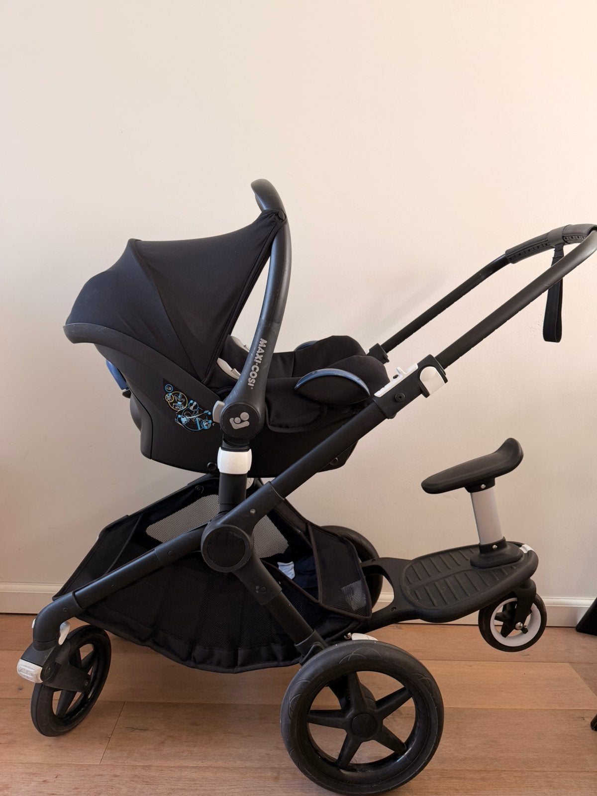 Bugaboo Fox – Complete set in zwart incl. Maxi-Cosi, Ophalen, Zo goed als nieuw, Bugaboo