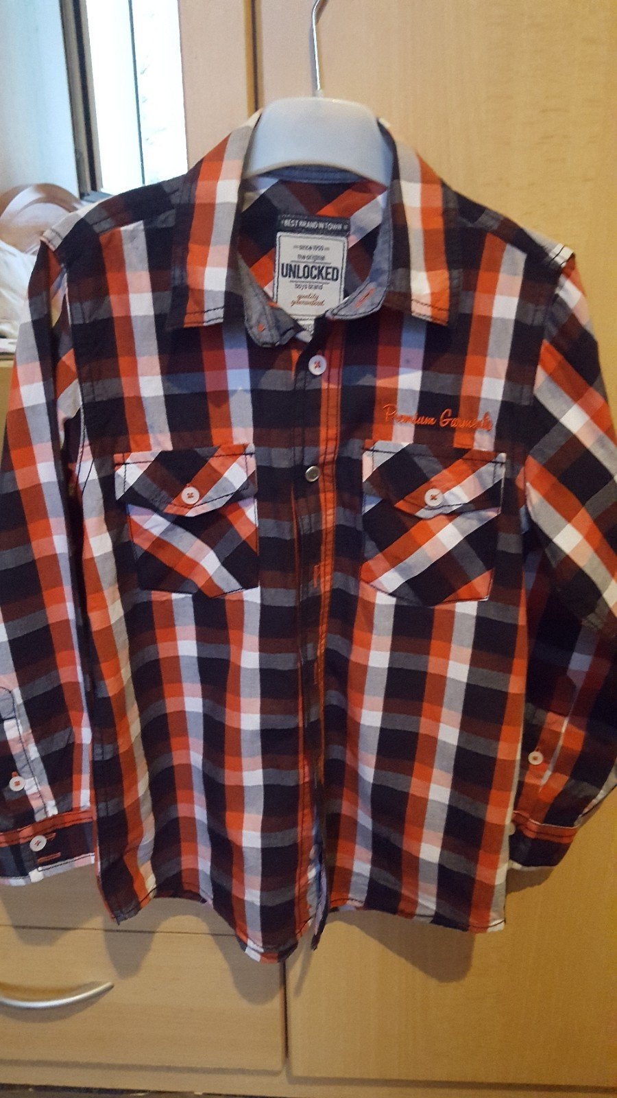 jongens overhemd maat 128/134 Net zo goed als nieuw, Ophalen of Verzenden, Zo goed als nieuw, Jongen, Overhemd of Blouse