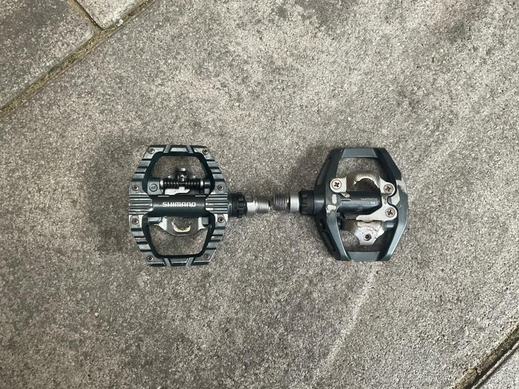 Shimano PD-EH500 SPD combi pedalen, Fietsen en Brommers, Fietsonderdelen, Gebruikt, Ophalen of Verzenden, Aluminium, Elektrische fiets