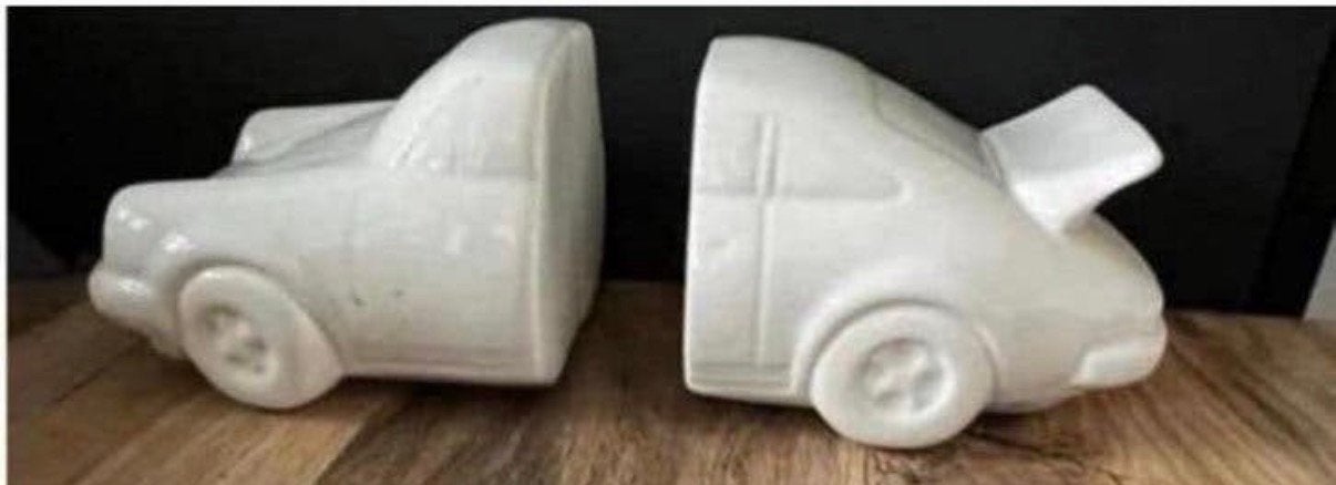 Boekensteunen in de vorm van een auto Porsche 911, Ophalen of Verzenden, Zo goed als nieuw