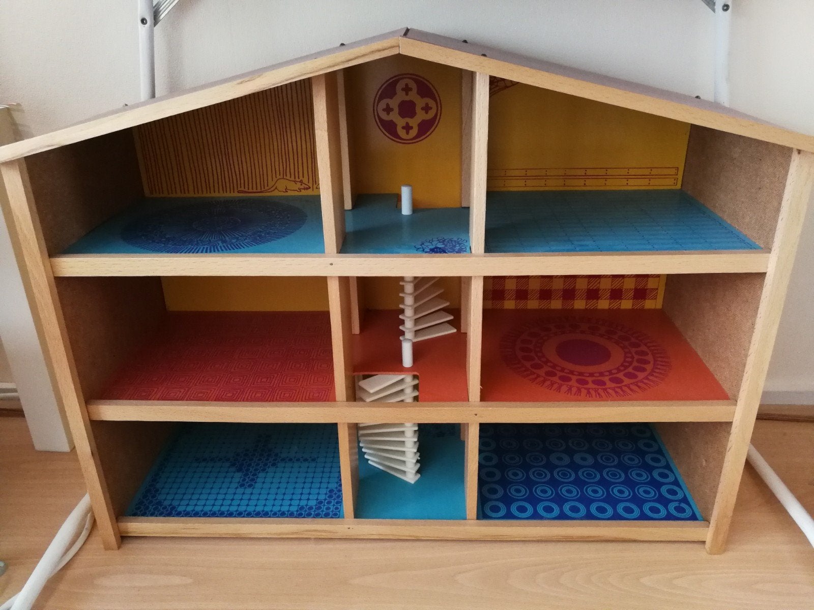 Poppenhuis OKWA retro vintage in nieuwstaat, Ophalen, Zo goed als nieuw, Poppenhuis