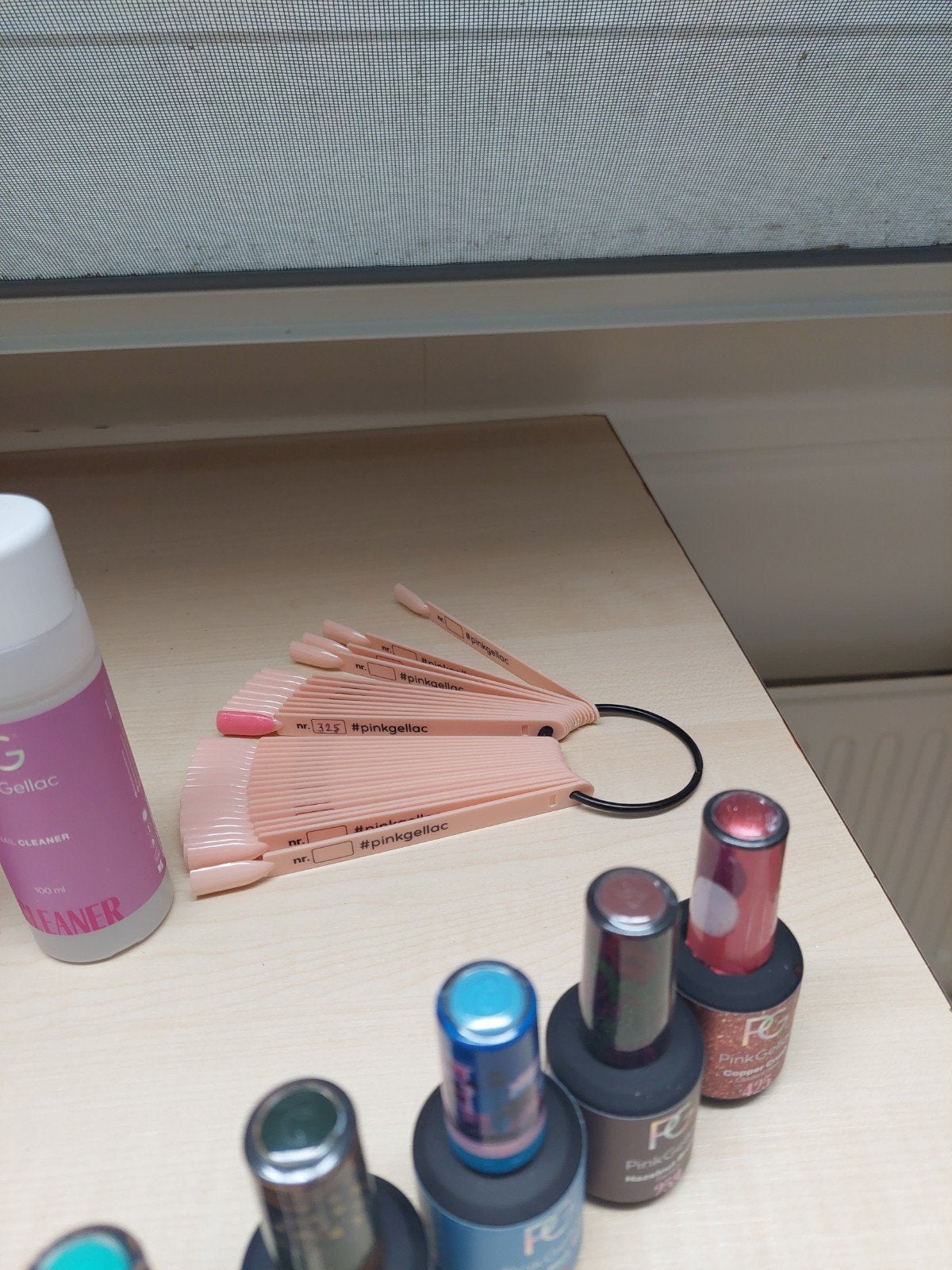 Pink Gellac set: bijna volle flesjes gellak en benodigdheden, Ophalen of Verzenden, Zo goed als nieuw, Overige typen