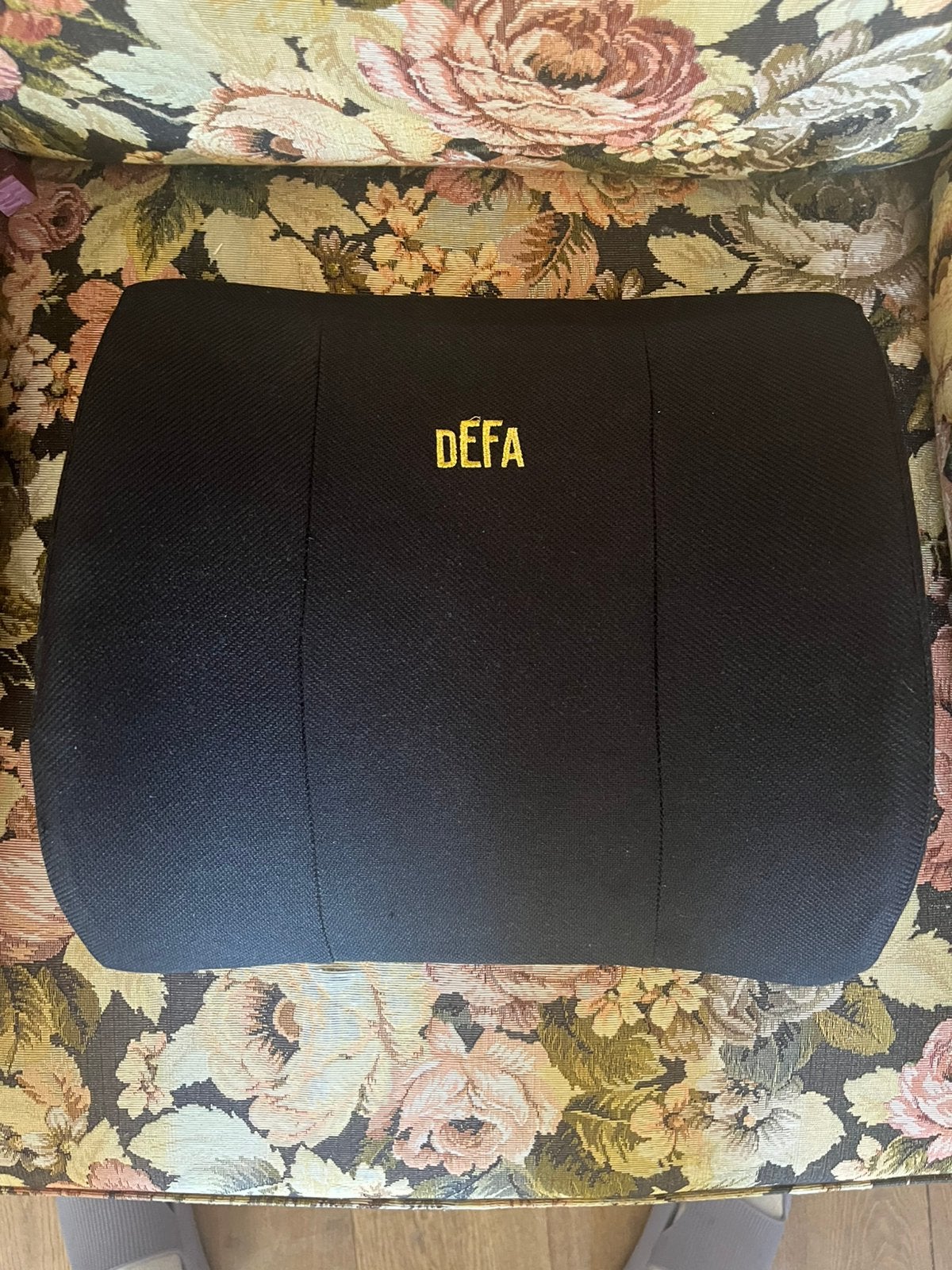 Defa rugkussen, Gebruikt, Zwart, Vierkant, Ophalen of Verzenden