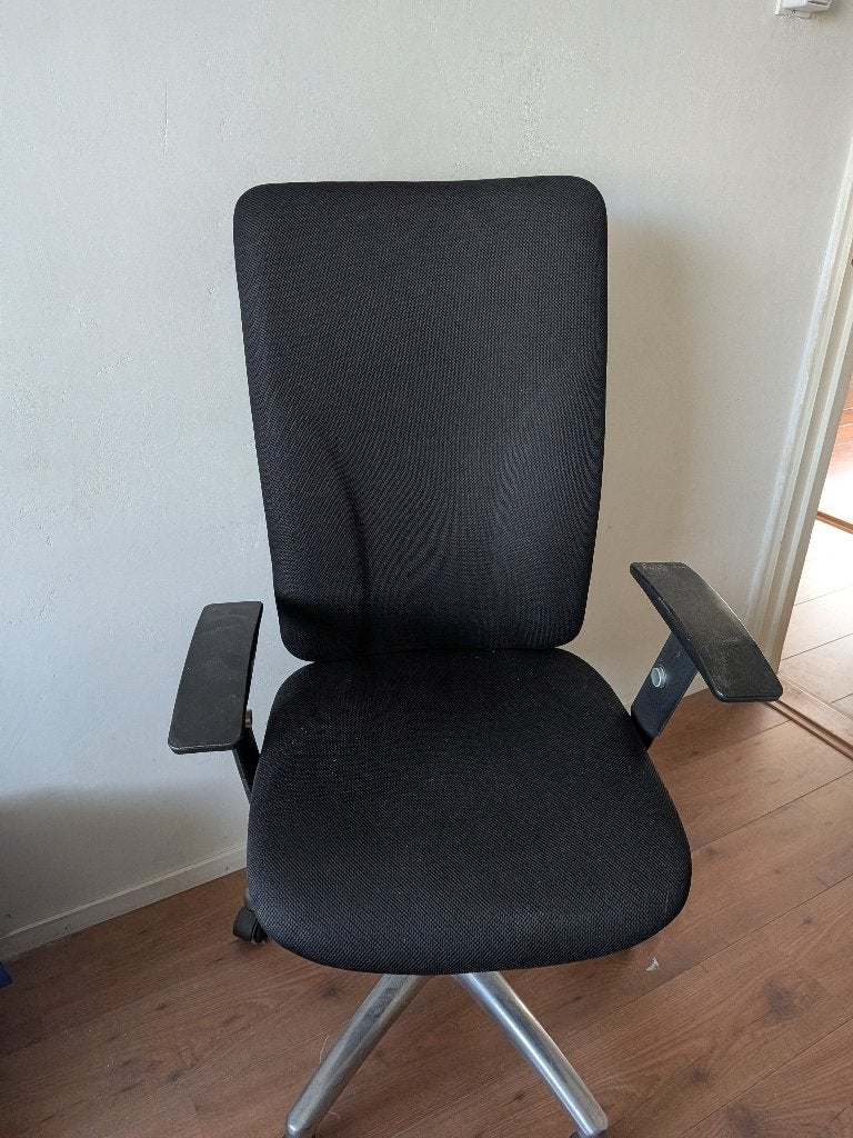bureau stoel, Ophalen, Gebruikt, Zwart, Bureaustoel