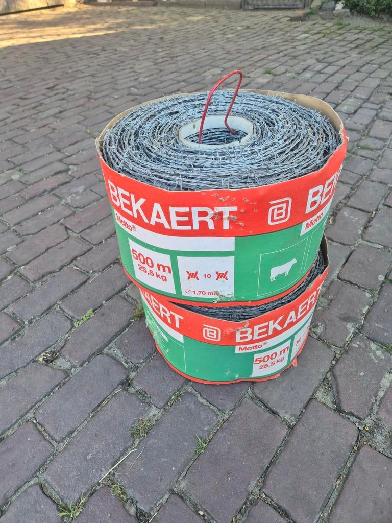 Prikkeldraad verzinkt 1,7mm - 500m rol Bekaert Motto, Ophalen of Verzenden, Nieuw, 20 meter of meer, Prikkeldraad