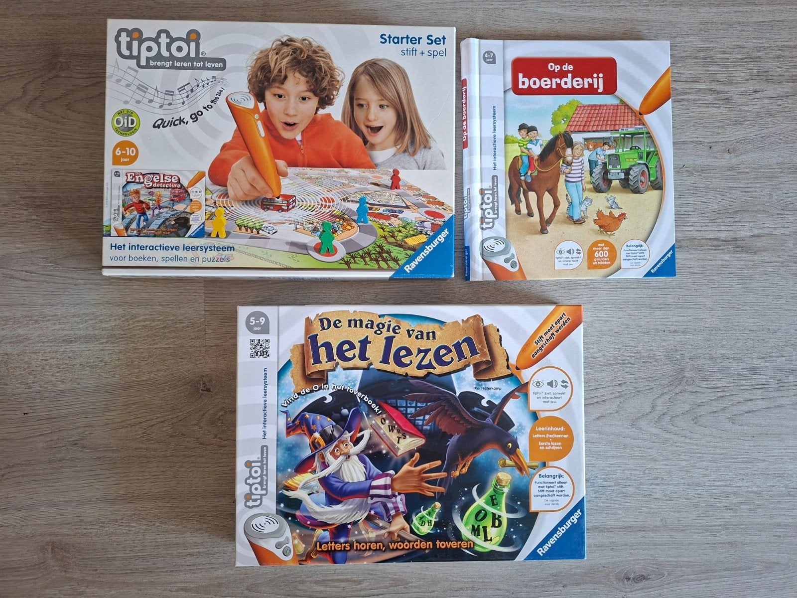tiptoi starterset engelse detective + uitbereidingen, Kinderen en Baby's, Ophalen of Verzenden