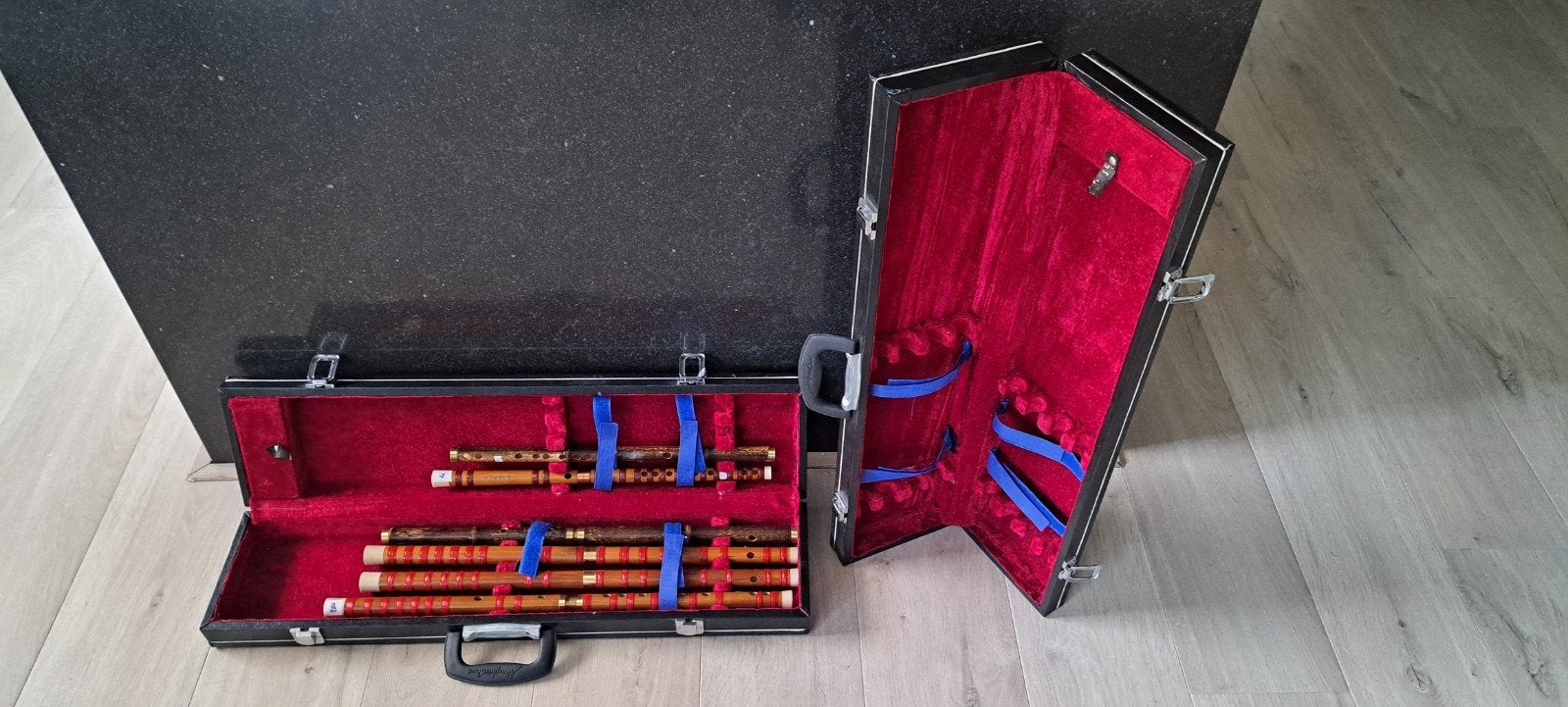 6 Xiao chinese bamboefluit Dizi Bawu koffers nameplate China, Muziek en Instrumenten, Ophalen of Verzenden, Gebruikt