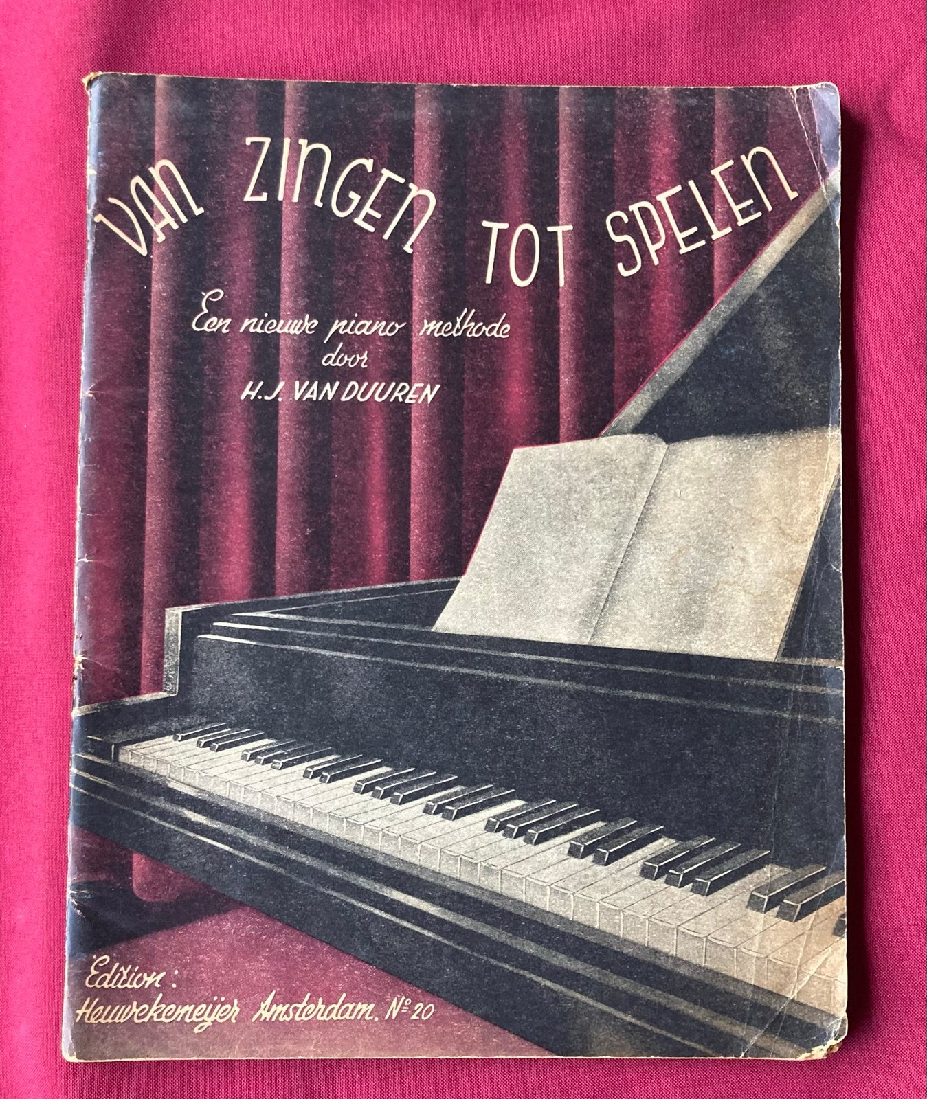 Van Zingen Tot Spelen - Piano Methode H.J. van Duuren, Gebruikt, Klassiek, Les of Cursus, Ophalen of Verzenden