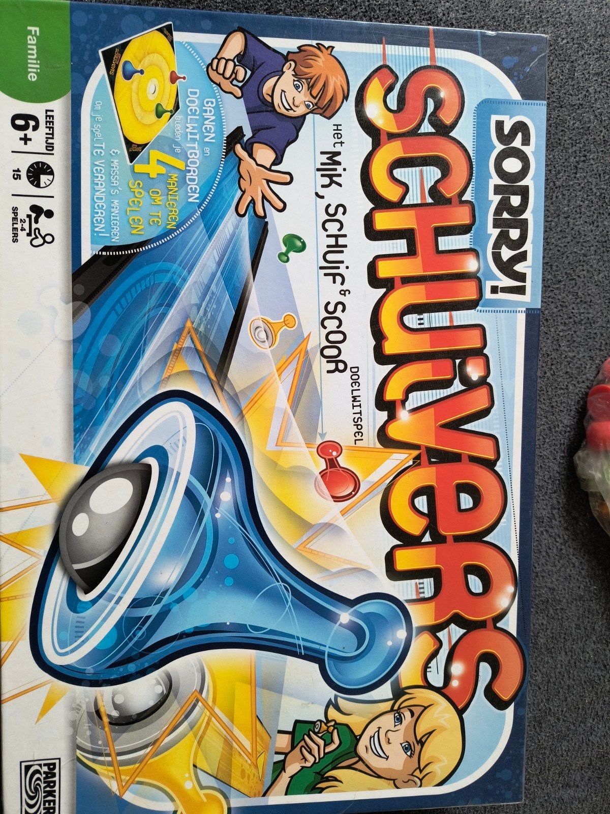 Schuivers spel - Leuk en uitdagend gezelschapsspel!, Een of twee spelers, Ophalen of Verzenden, Gebruikt, Parker