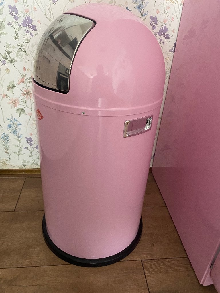 Wesco roze prullenbak 50 liter . Grootste maat, Huis en Inrichting, Woonaccessoires | Prullenbakken, Ophalen, Kunststof, 40 liter of meer