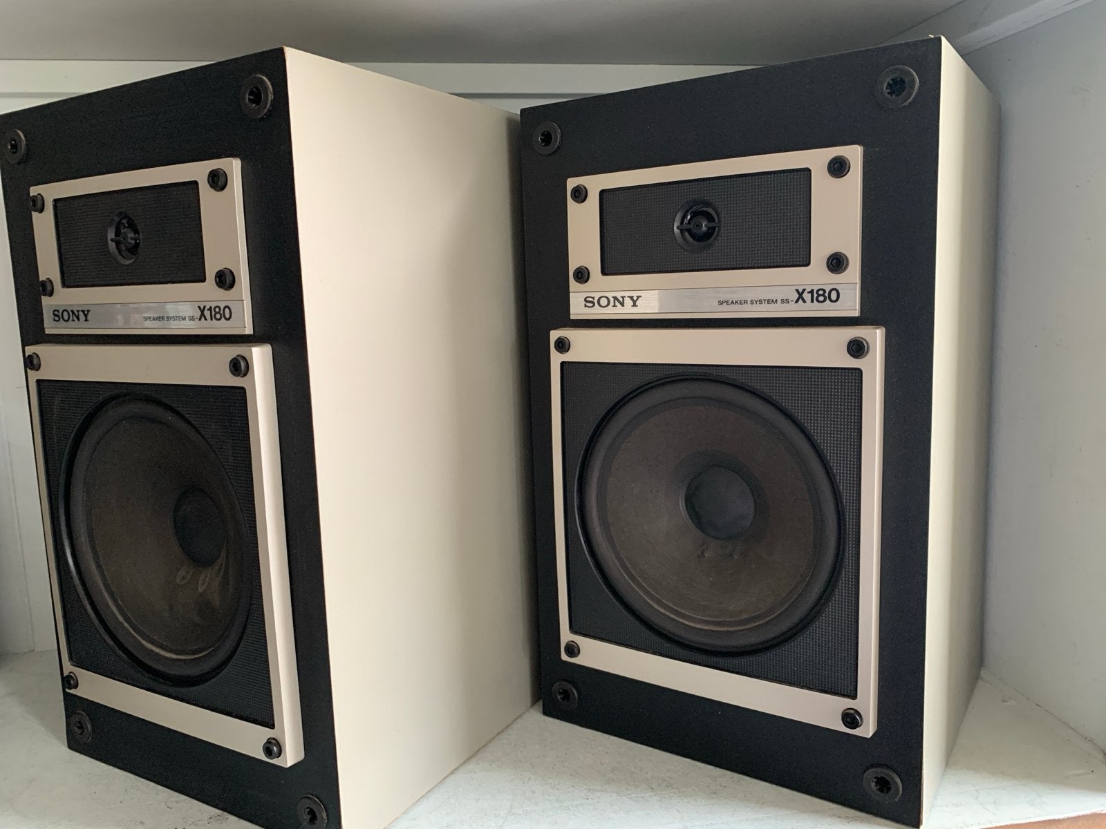 Sony SS-X180 Speaker Systeem - Vintage Stereo Speakers, Stereo speakers, Gebruikt, Ophalen of Verzenden, 60 tot 120 watt