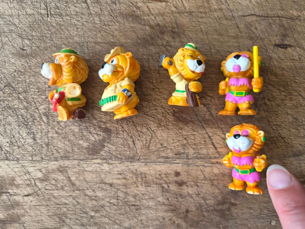 Vintage leeuwen kindersurprise, Verzamelen, Verrassingseieren, Ophalen of Verzenden