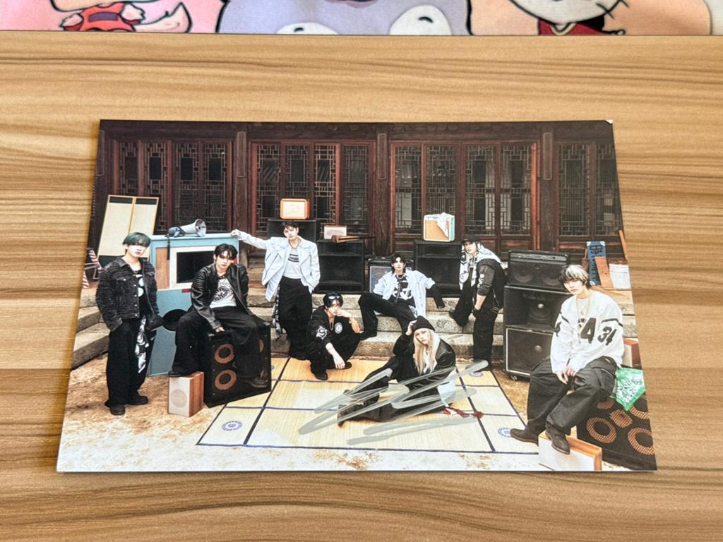 Stray Kids SIGNED Felix postcard HOP, Ophalen of Verzenden, Zo goed als nieuw, Foto of Kaart