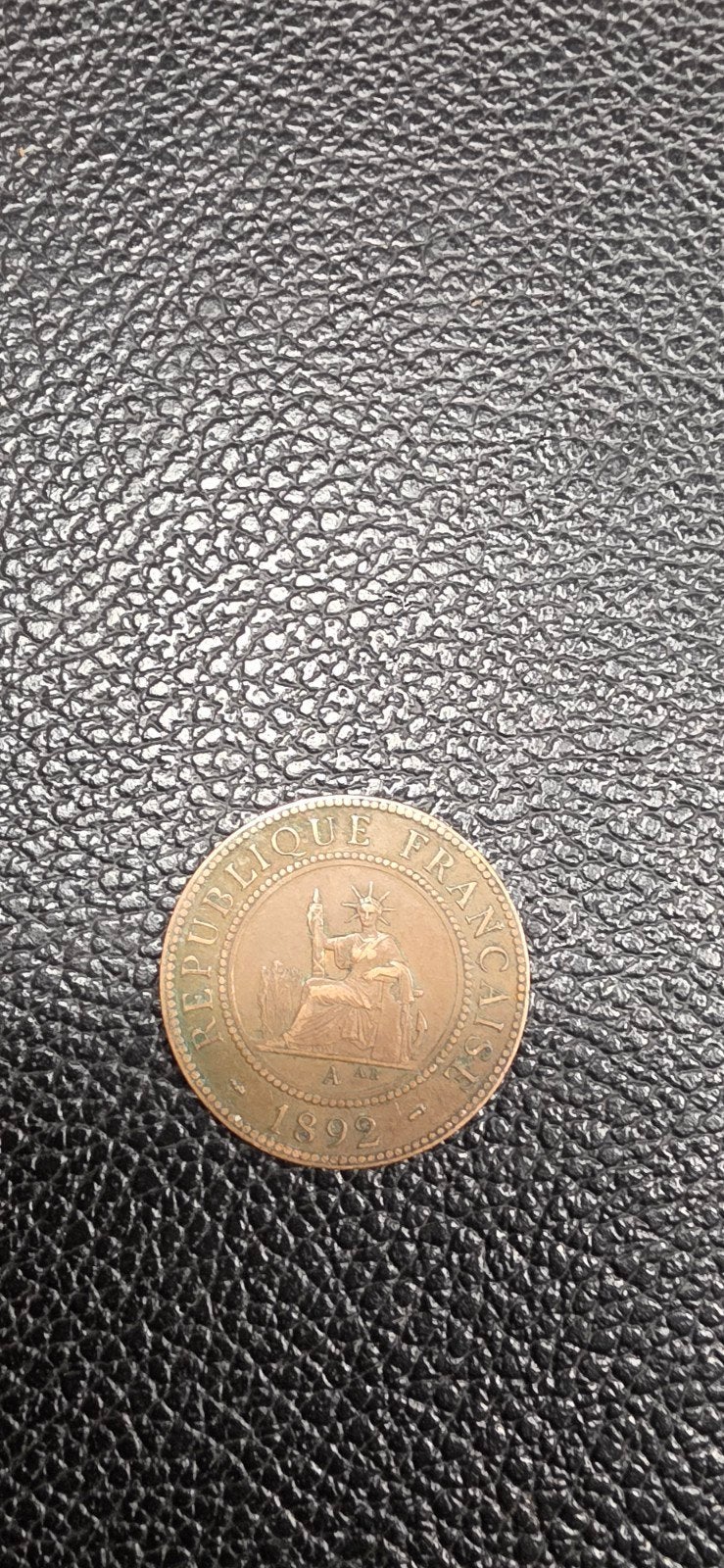 Frans Indochina 1 cent 1892, Ophalen of Verzenden, Overige materialen