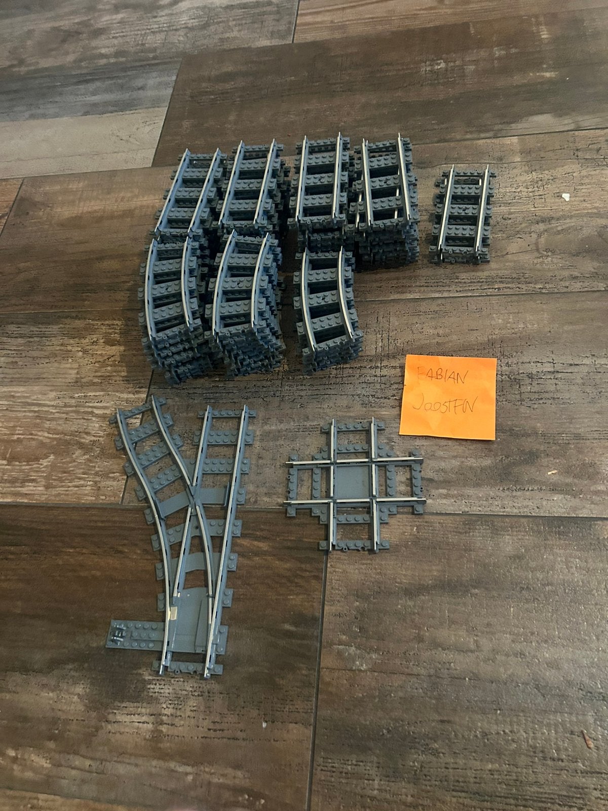 Lego dark bluish gray rails, Kinderen en Baby's, Speelgoed | Duplo en Lego, Ophalen of Verzenden, Zo goed als nieuw