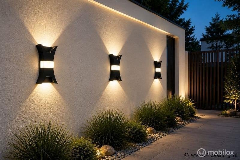 Online Veiling: 4 x LED Buiten Wandlamp – 17W – 4200K Neu..., Nieuw