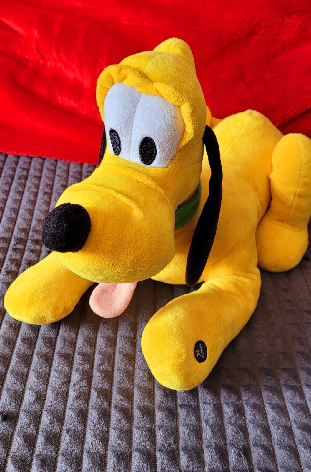 Grote Disney Pluto knuffel - Mickey and Friends, Disney, Geel, Zo goed als nieuw, Middelgroot (20 tot 80 cm)