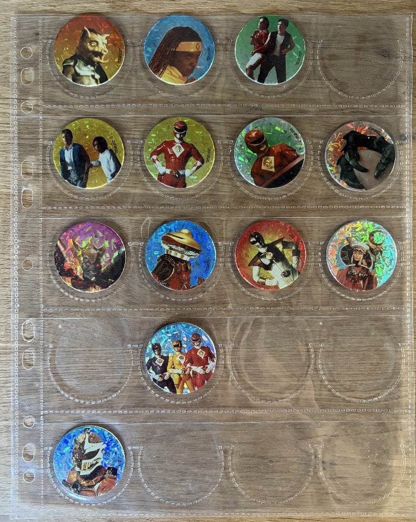 Chupa Caps - Power Rangers (1995) 13 flippo's, Verzamelen, Ophalen of Verzenden, Verzameling