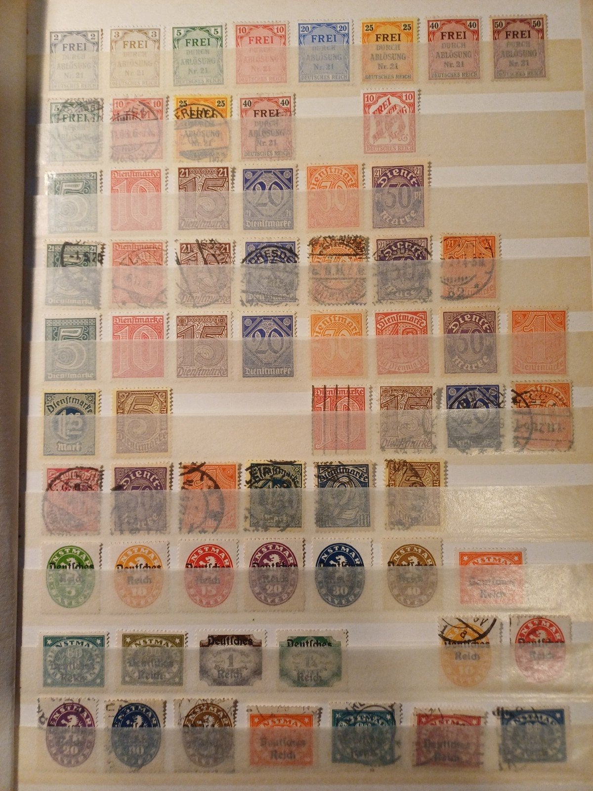 Deutsches Reich Dienstmarken 1920-1924, Postzegels en Munten, Ophalen of Verzenden, Duitse Keizerrijk