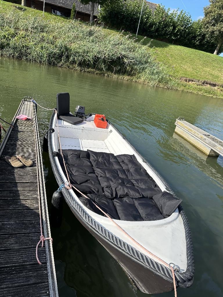 Polyester sloep 8 PK Tohatsu buitenboordmotor en trailer, Ophalen, Gebruikt, Tuunn, Huninkweg 3E