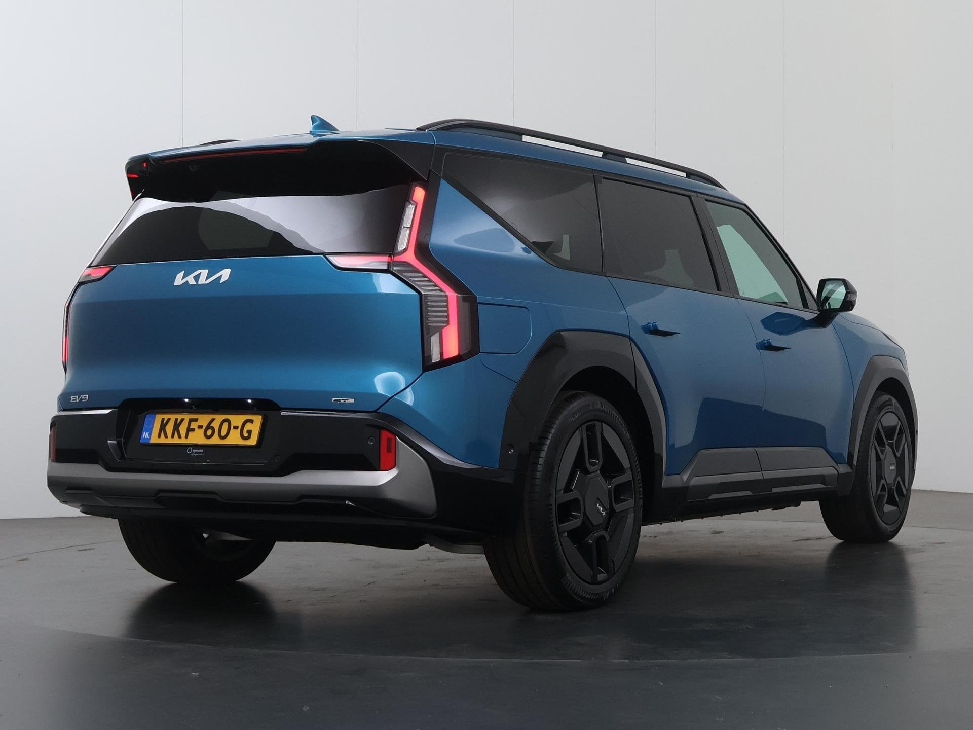 Kia EV9 GT-Line AWD 99.8 kWh | Panoramaschuifdak | LED-matri, Auto's, Kia, Automaat, Blauw, Vierwielaandrijving, 505 km