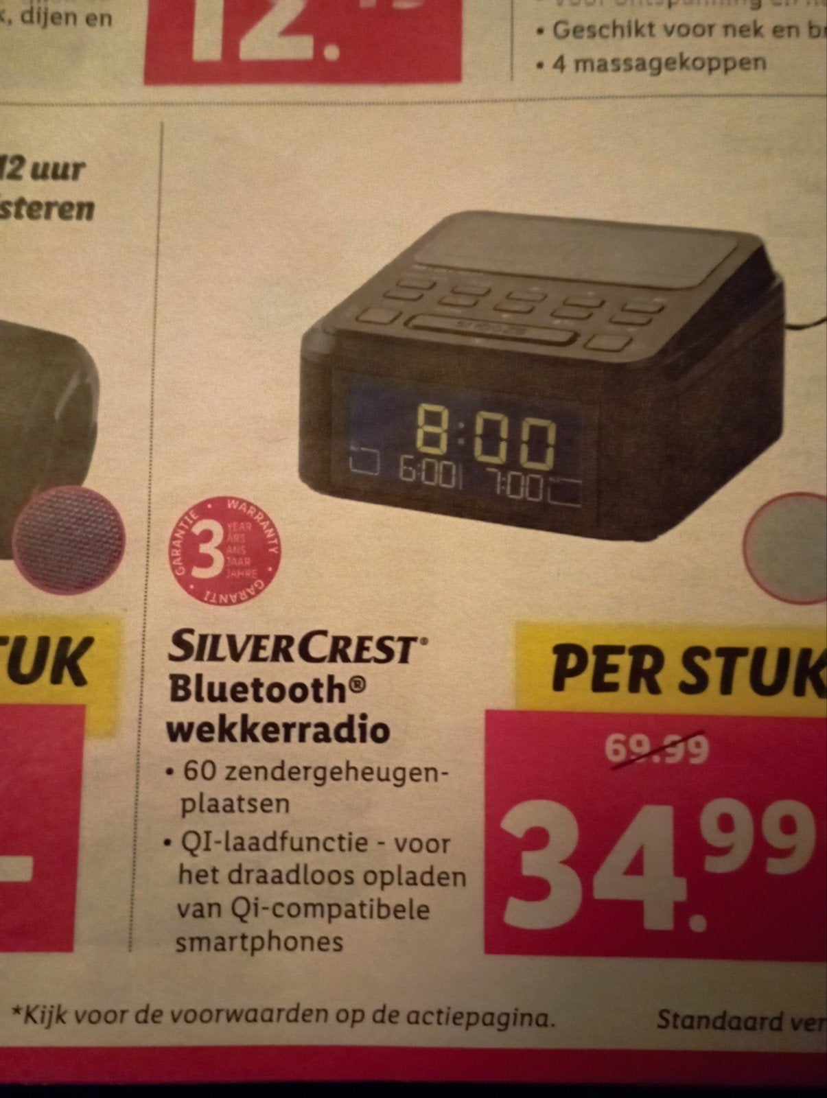 wekkerradio met mobiel oplader ., Ophalen of Verzenden, Nieuw, Digitaal