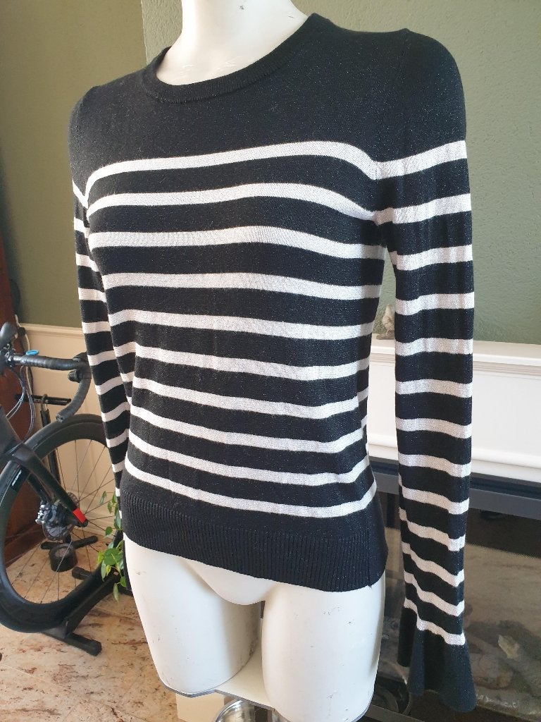 Inwear mooie zwart grijs gestreepte trui S 36, Kleding | Dames, Truien en Vesten, Verzenden, Zwart, Zo goed als nieuw, Maat 36 (S)