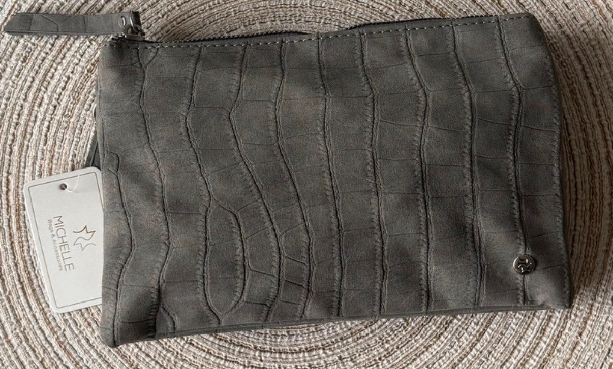 Nieuwe tas met extra schouderband., Verzenden, Nieuw, Grijs, Schoudertasje