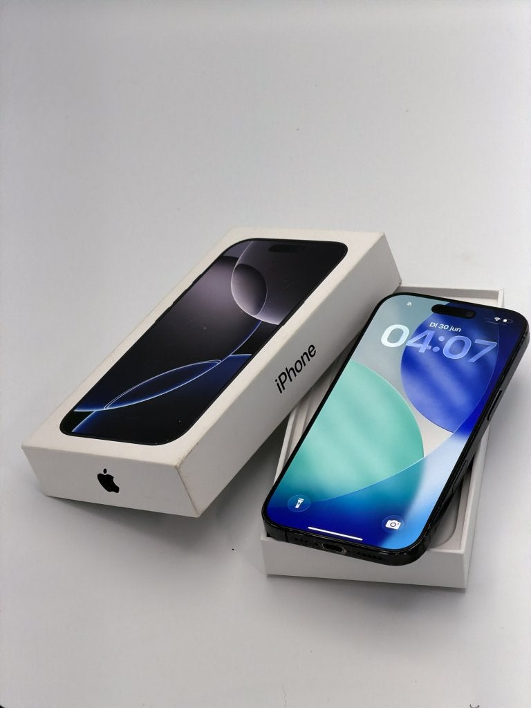 Erg Mooie iPhone 16 Pro Black 128GB, 100% batterijconditie!, Telecommunicatie, Mobiele telefoons | Apple iPhone, IPhone 16 Pro