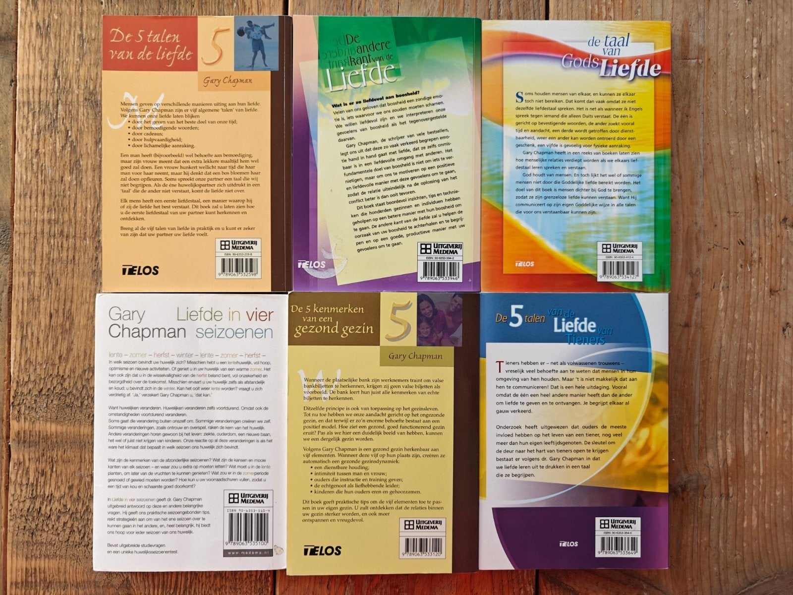 6 Boeken van Gary Chapman., Boeken, Ophalen of Verzenden, Zo goed als nieuw