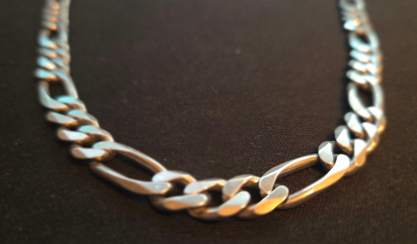Figaro schakel ketting zilver 925  60gram, Ophalen of Verzenden, Zo goed als nieuw, Zilver, Zilver