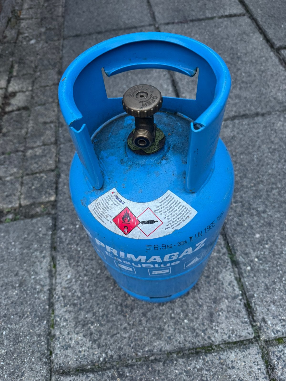 Lege Primagaz EasyBlue gasfles, Ophalen, Zo goed als nieuw