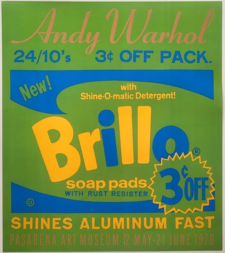 Andy Warhol - Brillo - Tentoonstellingsaffiche, Antiek en Kunst, Ophalen of Verzenden