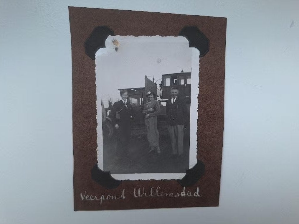 Veerpont Willemstad omstreeks 1930, Verzamelen, Foto's en Prenten, Verzenden, Voor 1940, Zo goed als nieuw, Overige onderwerpen