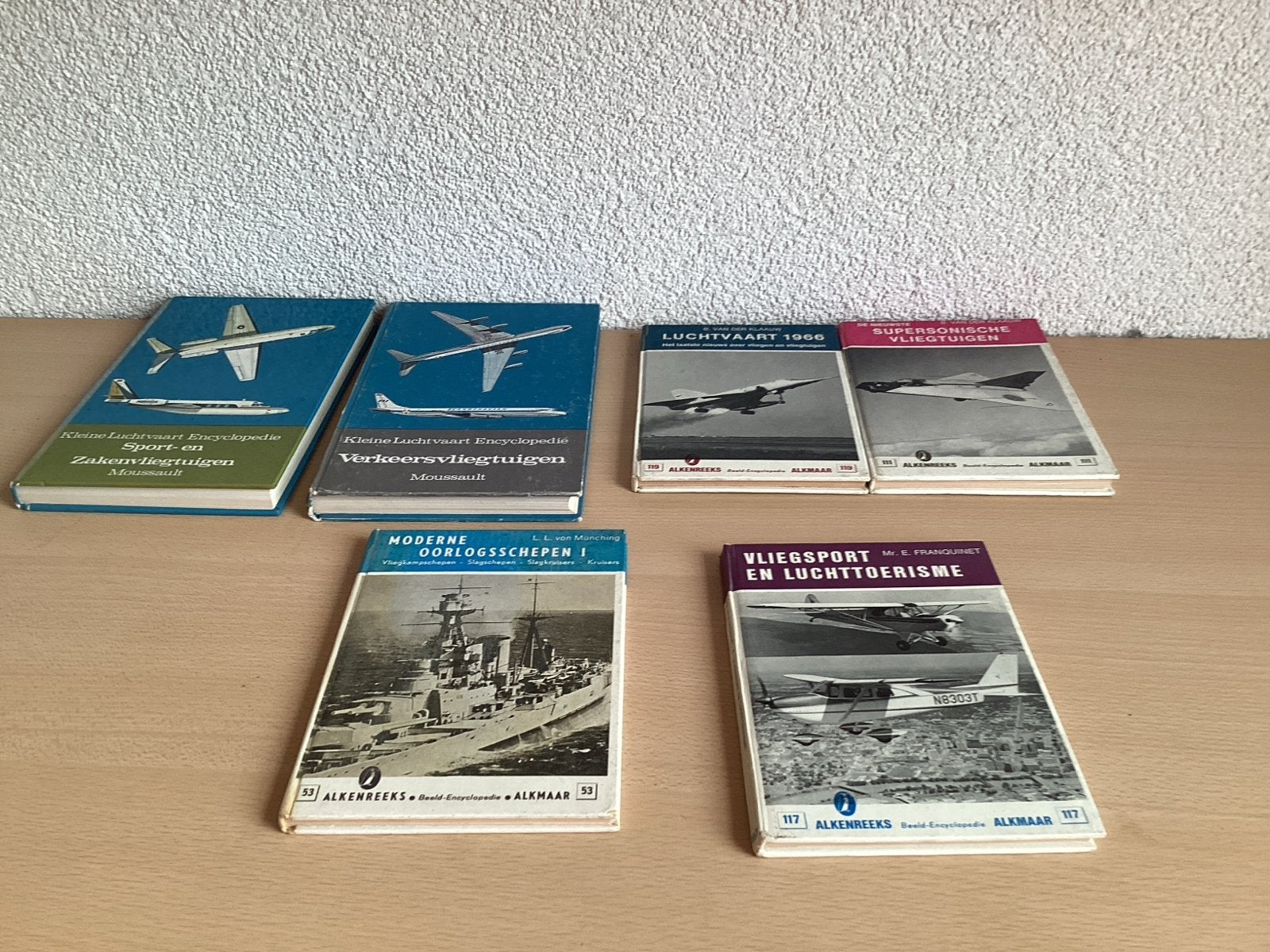 Collectie luchtvaart- en scheepvaartboeken (6 stuks), Ophalen of Verzenden, Gelezen, Overige onderwerpen