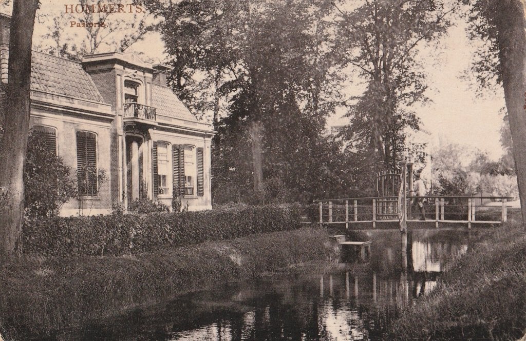 Hommerts, Pastorie. Gemeente Sudwest-Fryslan., Verzenden, Voor 1920, Gelopen, Friesland