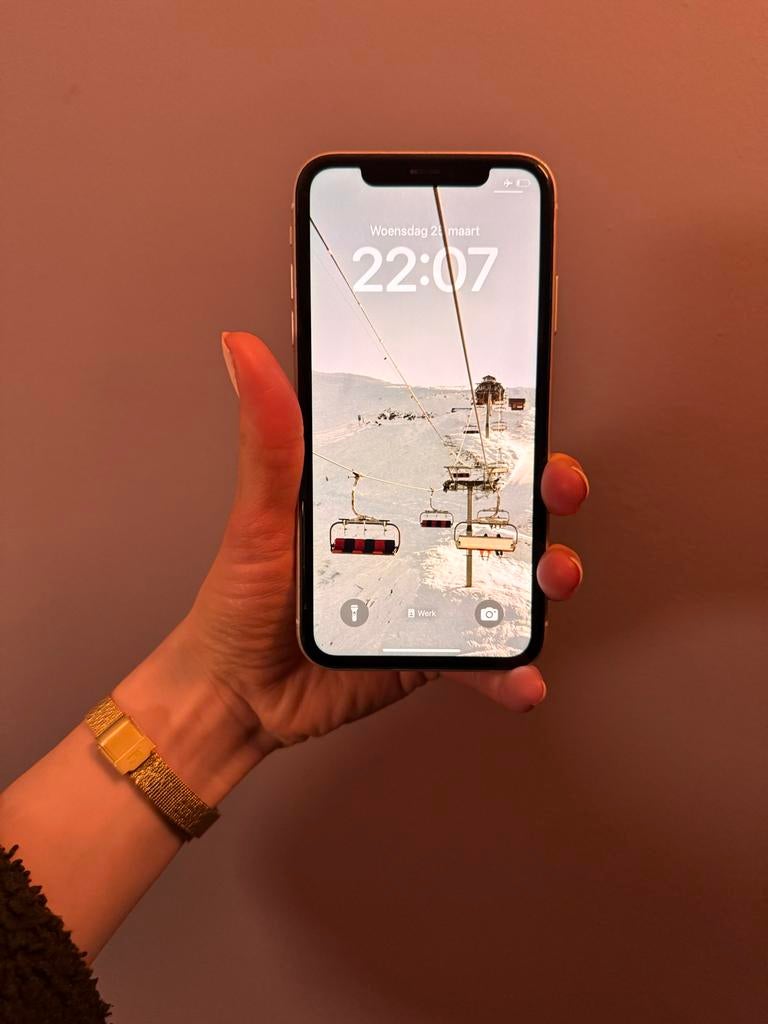 iPhone XR 128GB Wit - Gebarsten achterkant, Telecommunicatie, Mobiele telefoons | Apple iPhone, Gebruikt, 128 GB, iPhone XR, Wit