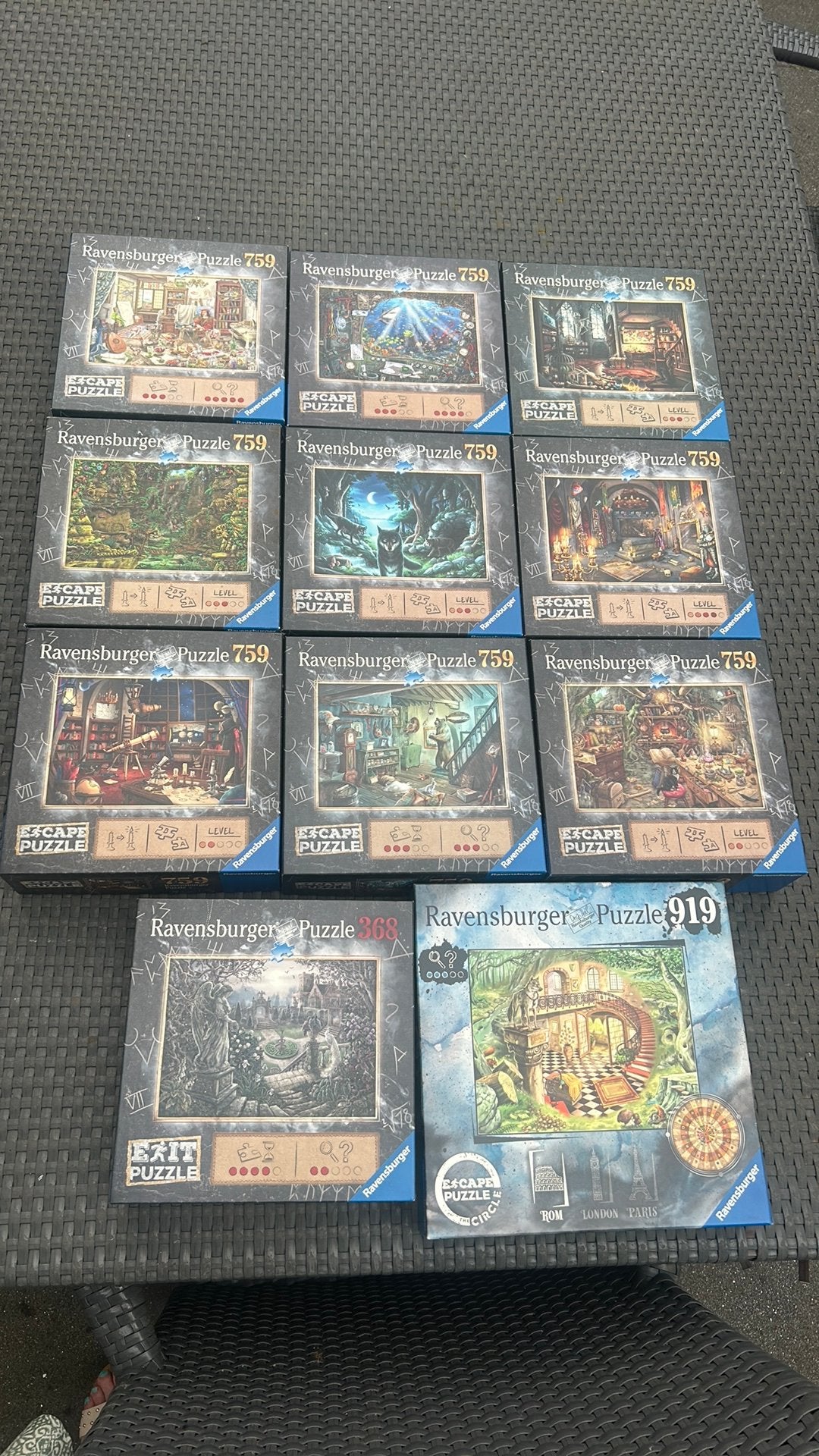 Escape puzzels ravensburger, Ophalen of Verzenden, 500 t/m 1500 stukjes, Zo goed als nieuw