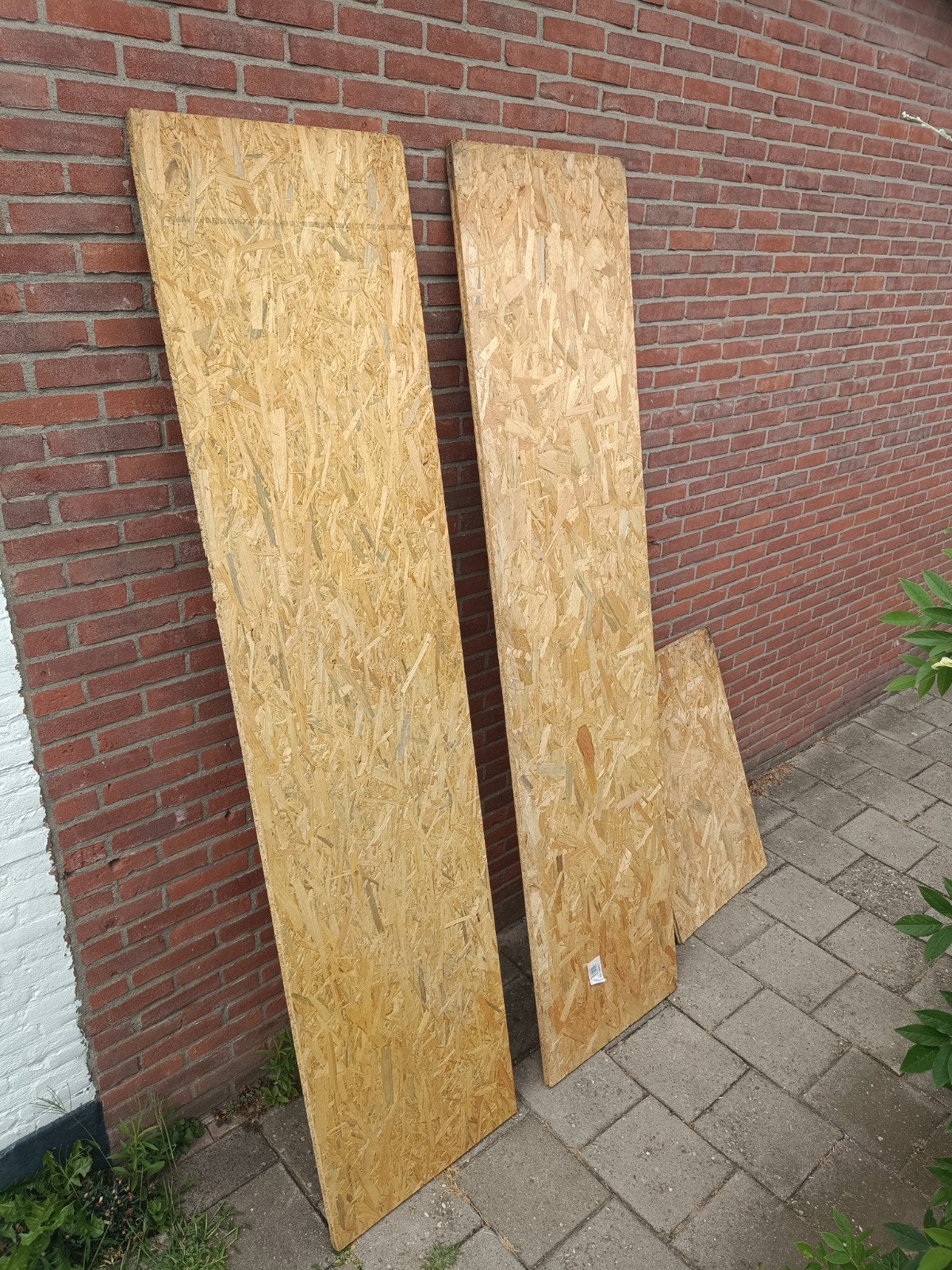 Resthout - 2 OSB platen - 2440 x 590 x 13 mm, Ophalen, Minder dan 25 mm, Plank, Minder dan 200 cm