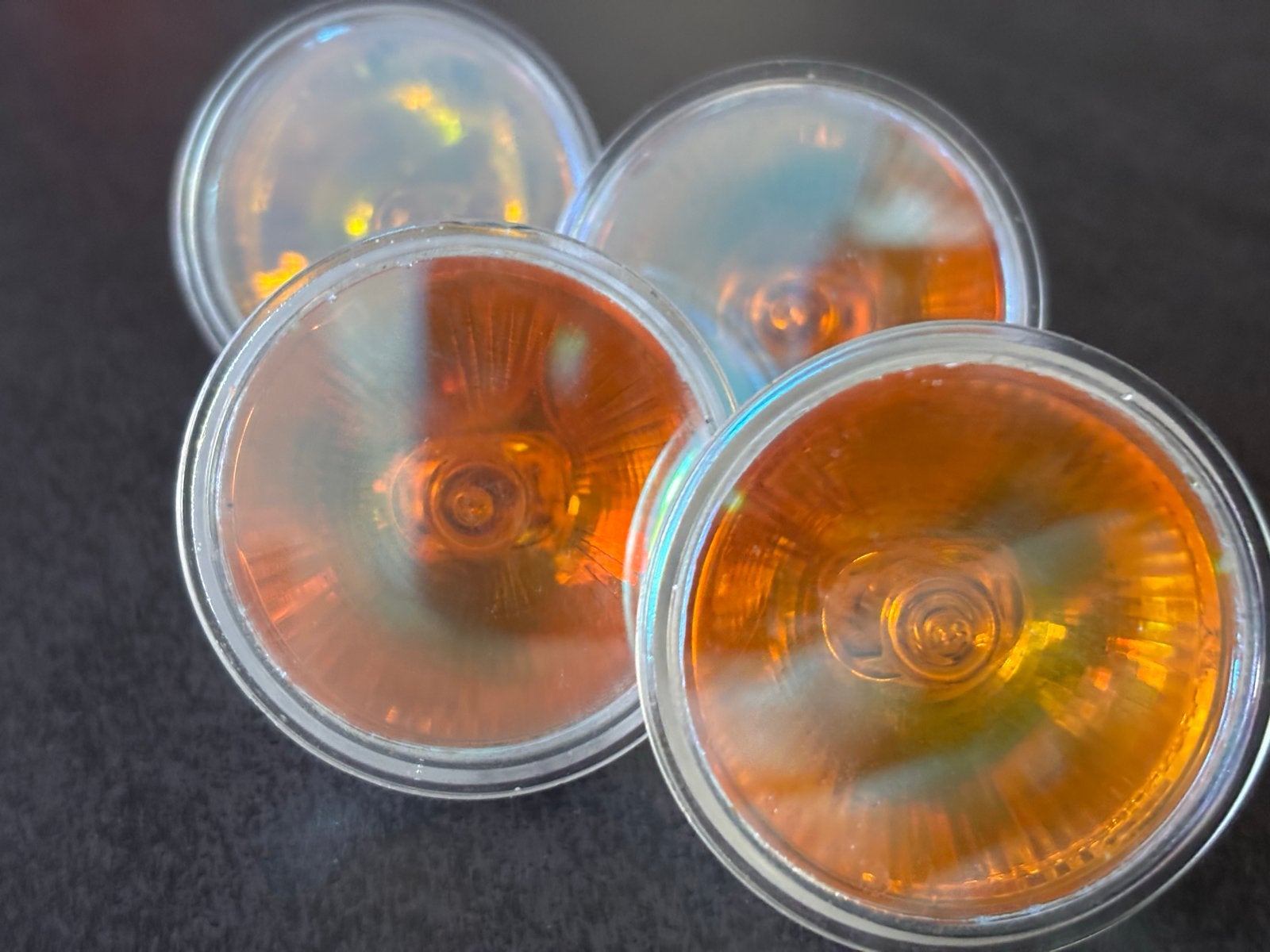 4x Xenon Amber halogeenlamp voor sfeerhaarden, Huis en Inrichting, Ophalen, Zo goed als nieuw, Vrijstaande haard, Elektrische haard