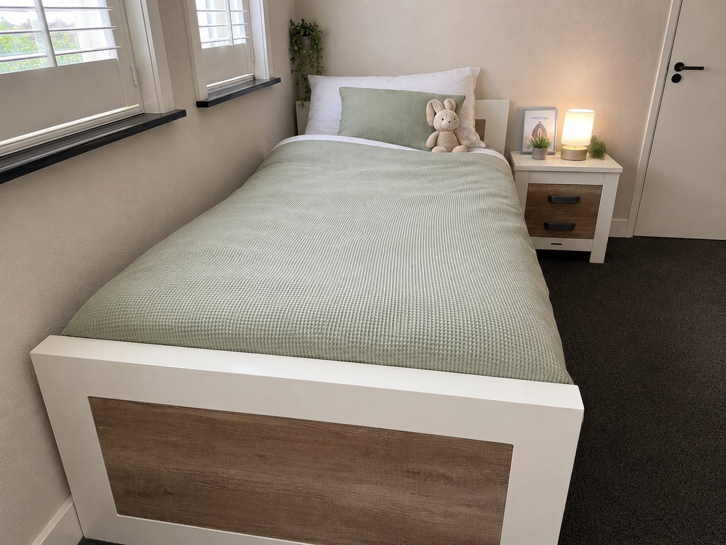 Eenpersoonsbed Kidsmill Long Island bed 90x200 cm, Huis en Inrichting, Slaapkamer | Bedden, Ophalen, Gebruikt, 90 cm, Eenpersoons