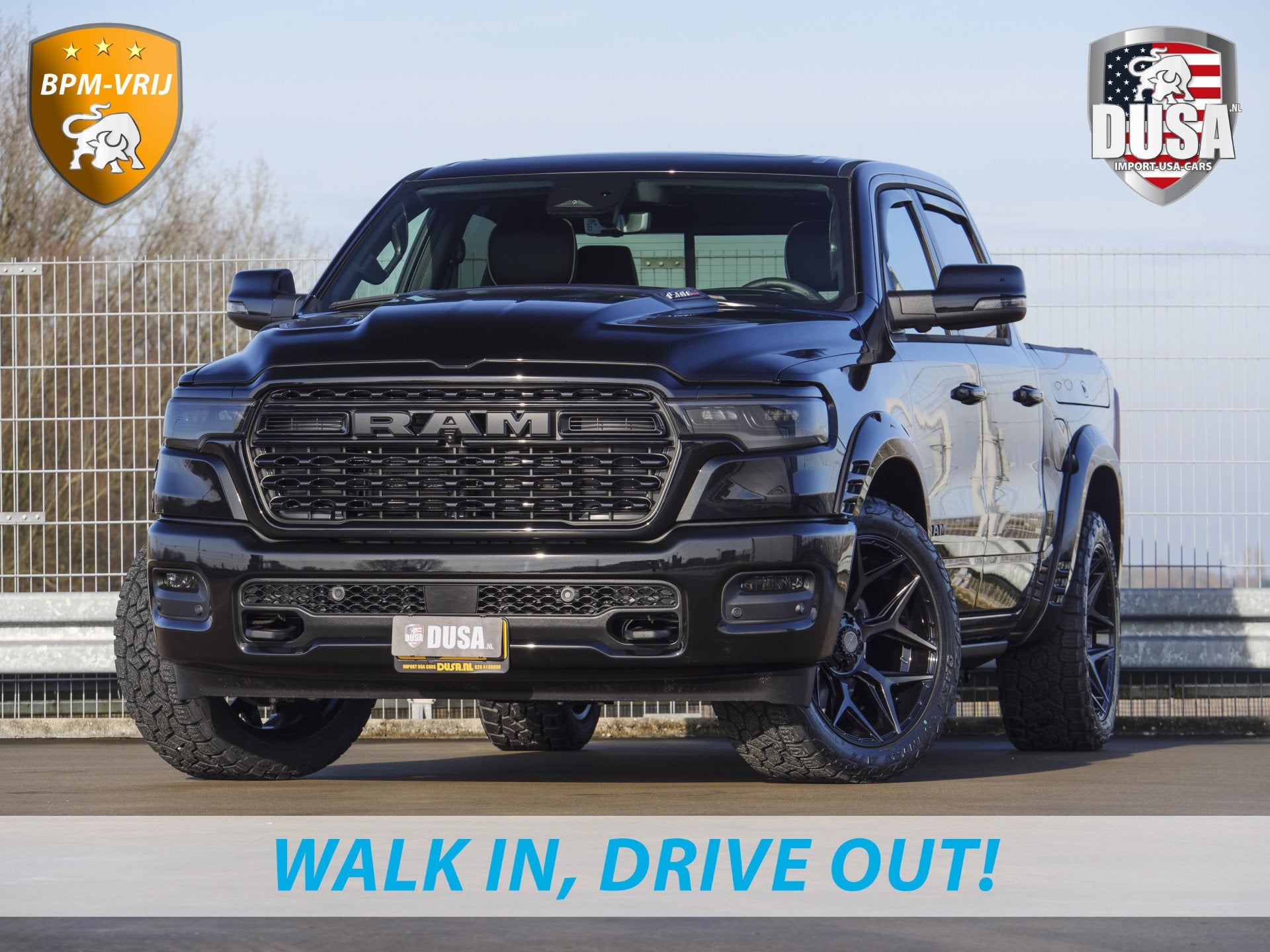 Dodge Ram 1500 | FORD F-150 | GMC | Grote voorraad BPM - VRI, Auto's, Zwart, Leder, Bedrijf, Nieuw